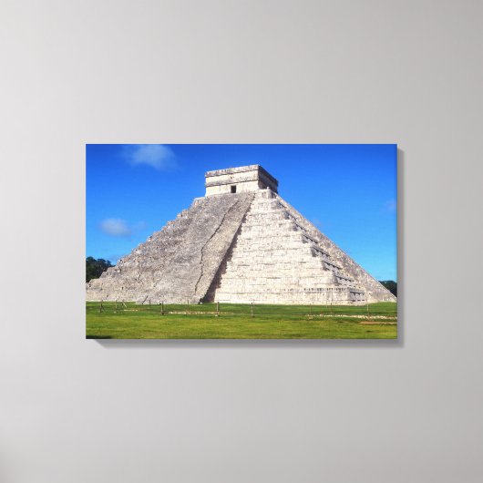 Toile Chichen Itza, Guerriers du Temple (Recto)