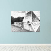 Toile Chichén Itzá : Le grand bal (Insitu (Plancher de Bois))