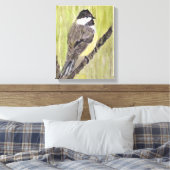 Toile Chickadee Bird - peinture acrylique. (Insitu(Chambre))