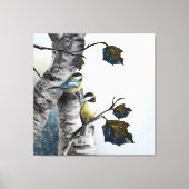 Toile Chickadees [Design 2] 40" x 40" (Recto)