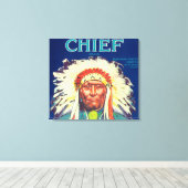 Toile Chief Orange LabelRedlands, CA (Insitu (Plancher de Bois))