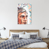 Toile Chieftan ancien et motif fractal (Insitu(Chambre))