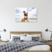 Toile chien à la plage (Insitu(Chambre))