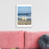 Toile Chien à la Plage (Insitu(Salon))