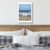 Toile Chien à la Plage (Insitu(Chambre))