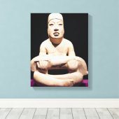 Toile Chien à pattes croisées tenant un bébé, Olmec (Insitu (Plancher de Bois))