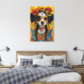 Toile Chien à sucre visage mexicaine esthétique (Insitu(Chambre))