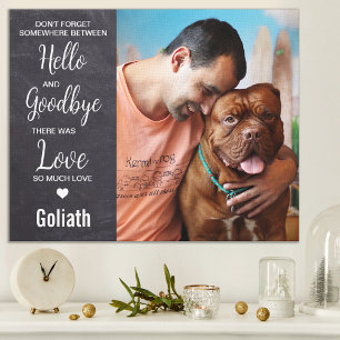 Toile Chien animal de compagnie Memorial Sympathie Cadea