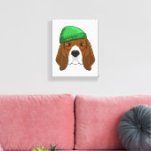 Toile Chien au bonnet (Insitu(Salon))
