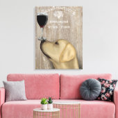 Toile Chien Au Vin Jaune Labrador (Insitu(Salon))