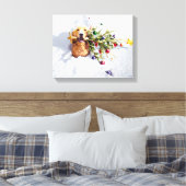 Toile Chien Avec Arbre En Neige (Insitu(Chambre))