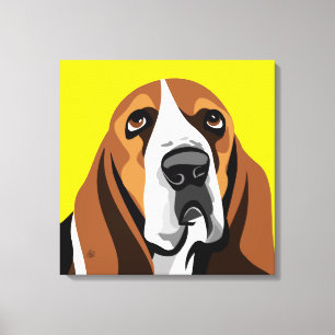 Toile Chien Basset Hound