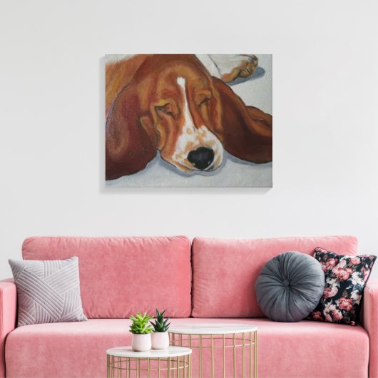 Toile chien beagle (Insitu(Salon))