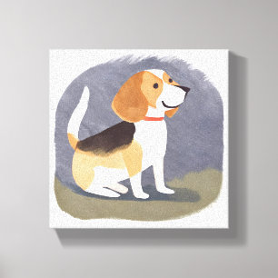 Toile Chien Beagle Chiot Chien de Compagnie Mignon Aqu