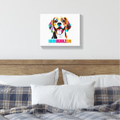Toile Chien Beagle de l'état d'esprit (Insitu(Chambre))