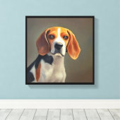 Toile Chien beagle-Harrier (Insitu (Plancher de Bois))