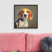 Toile Chien beagle-Harrier (Insitu(Salon))