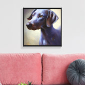 Toile Chien Blue Lacy  (Insitu(Salon))