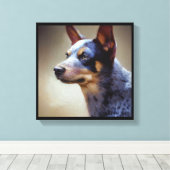 Toile Chien Bouvier Australien (Insitu (Plancher de Bois))