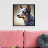 Toile Chien Bouvier Australien (Insitu(Salon))