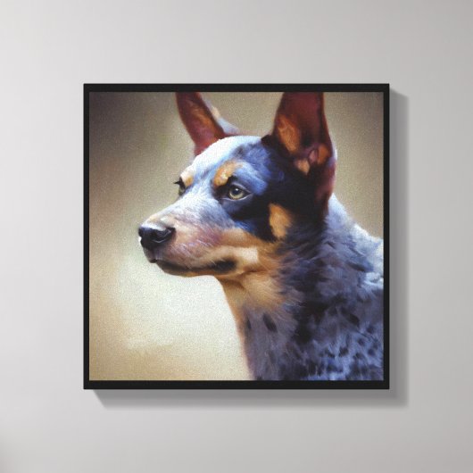 Toile Chien Bouvier Australien (Recto)