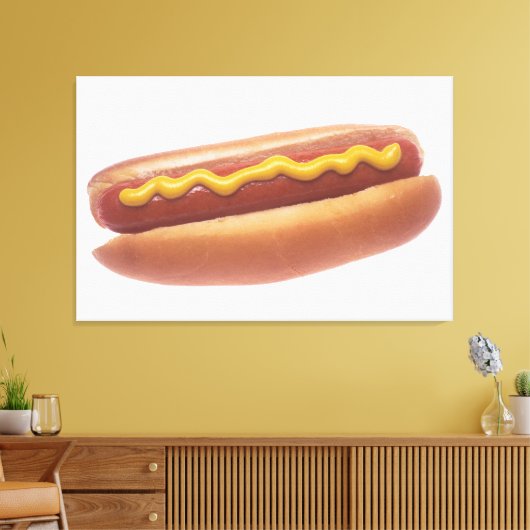 Toile Chien chaud avec moutarde (Insitu(Salon))
