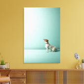 Toile chien cherchant dans l'espace (Insitu(Salon))