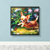 Toile Chien Chihuahua (Insitu (Plancher de Bois))