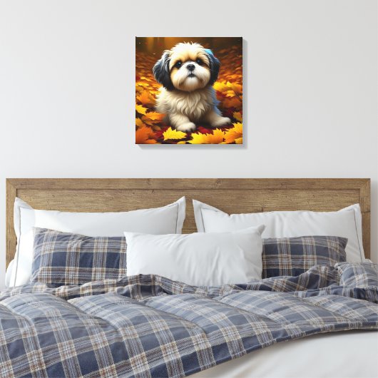 Toile Chien Chiot Chien Chien Chien Chien Jouant dans Fe (Insitu(Chambre))