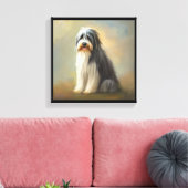 Toile Chien Colley barbu (Insitu(Salon))