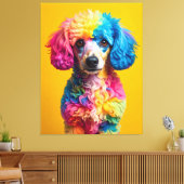 Toile Chien Coloré (Insitu(Salon))
