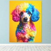 Toile Chien Coloré (Insitu (Plancher de Bois))