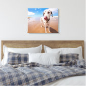 Toile Chien Dalmatien Sur La Plage (Insitu(Chambre))