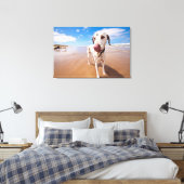 Toile Chien Dalmatien Sur La Plage (Insitu(Chambre))