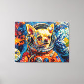 TOILE CHIEN DANS L'ESPACE-CHIHUAHUA (Recto)