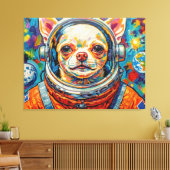 TOILE CHIEN DANS L'ESPACE-CHIHUAHUA 3 (Insitu(Salon))