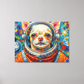 TOILE CHIEN DANS L'ESPACE-CHIHUAHUA 3 (Recto)