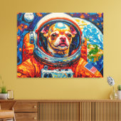 TOILE CHIEN DANS L'ESPACE-CHIHUAHUA 5 (Insitu(Salon))