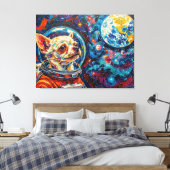 TOILE CHIEN DANS L'ESPACE-CHIHUAHUA 7 (Insitu(Chambre))