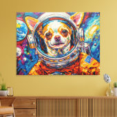 TOILE CHIEN DANS L'ESPACE-CHIHUAHUA 8 (Insitu(Salon))