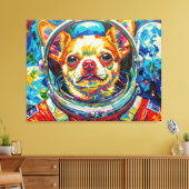 TOILE CHIEN DANS L'ESPACE-CHIHUAHUA 9 (Insitu(Salon))