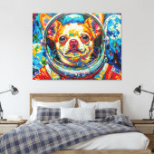 TOILE CHIEN DANS L'ESPACE-CHIHUAHUA 9 (Insitu(Chambre))