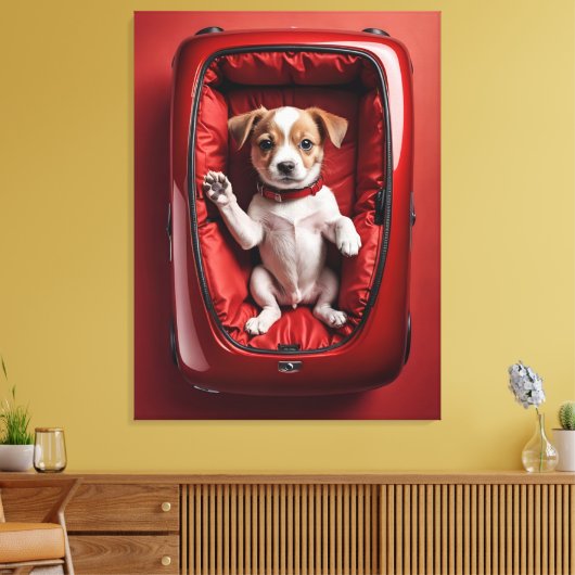 Toile chien dans un boycott (Insitu(Salon))