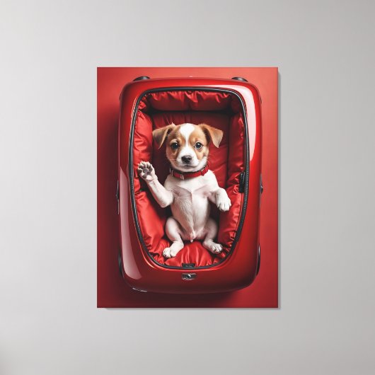 Toile chien dans un boycott (Recto)