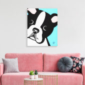 Toile Chien de Boston Terrier (Insitu(Salon))