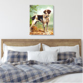 Toile Chien de chasse avec oiseau dans la bouche (Insitu(Chambre))