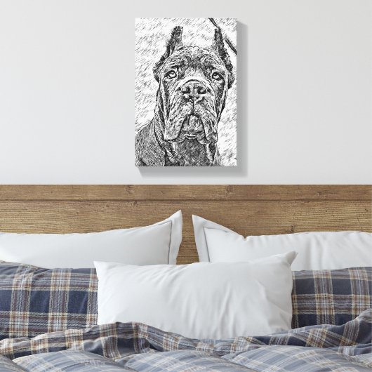 Toile Chien de chiot de Cane Corso corsa (Insitu(Chambre))