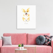 Toile Chien de Corgi mignon (Insitu(Salon))