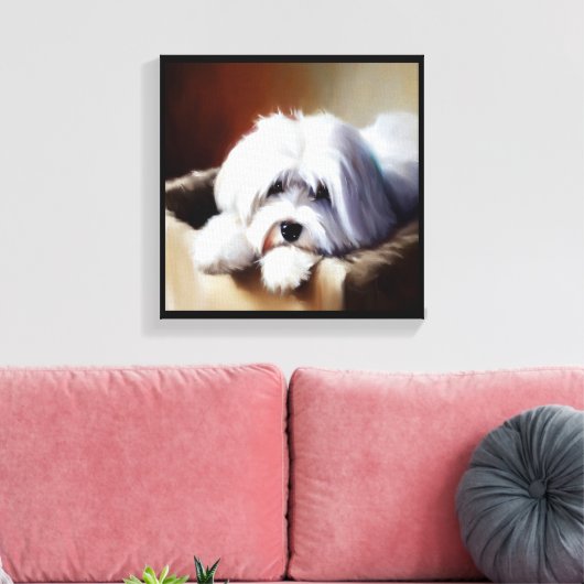 Toile Chien de Coton de Tulear (Insitu(Salon))