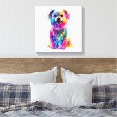 Toile Chien de couleur mignon (Insitu(Chambre))